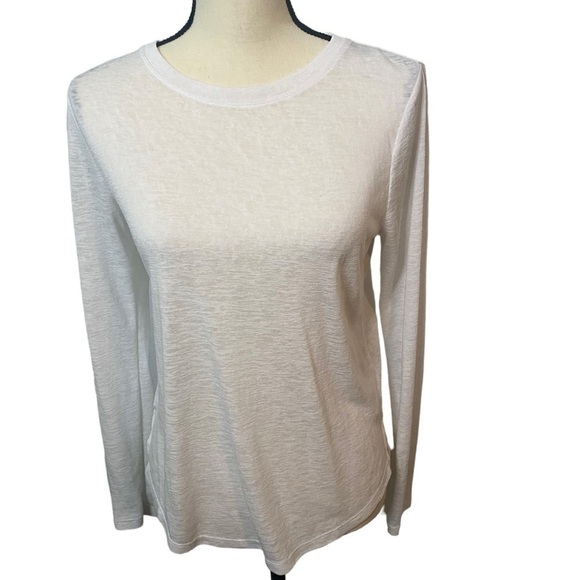 Athleta White Light Weight Sweater Sz Small - Picture 1 of 13
